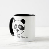 Mug Plus de panda de café (Devant gauche)