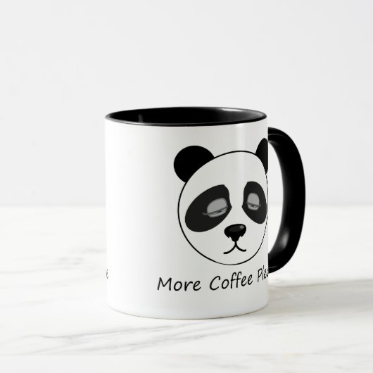 Mug Plus de panda de café (Devant droit)