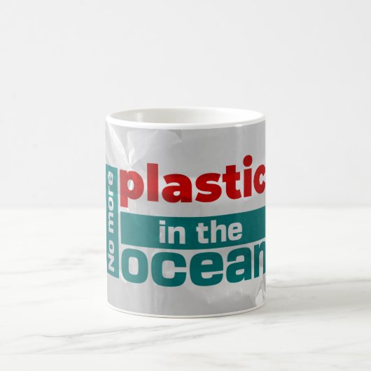 Mug Plus de plastique dans l'océan | Pollution de l'oc (Centre)