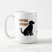 Mug Plus de remue-ménage, moins d'aboiement – Silhouet (Gauche)