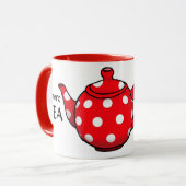 Mug Plus de thé moins de Brexit drôle de mule (Devant gauche)
