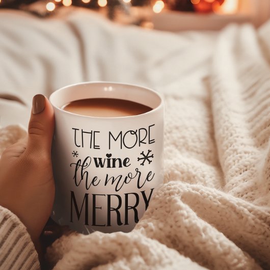 Mug Plus De Vins, Plus De Joyeuses Vacances