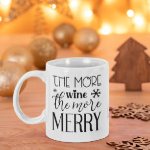 Mug Plus De Vins, Plus De Joyeuses Vacances