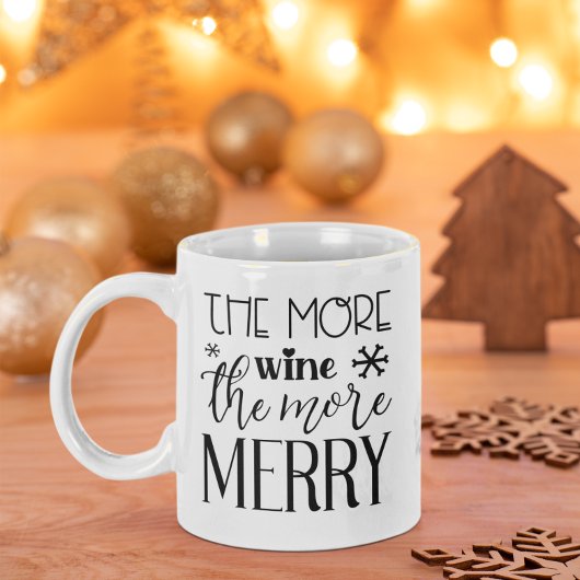 Mug Plus De Vins, Plus De Joyeuses Vacances