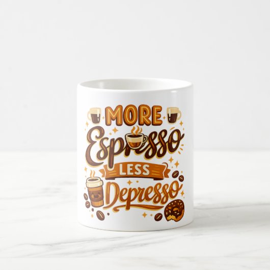 Mug Plus d'Espresso Moins de Dépression (Centre)