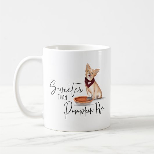 Mug Plus doux que Citrouille Pie Naughty Chihuahua Chi (Gauche)