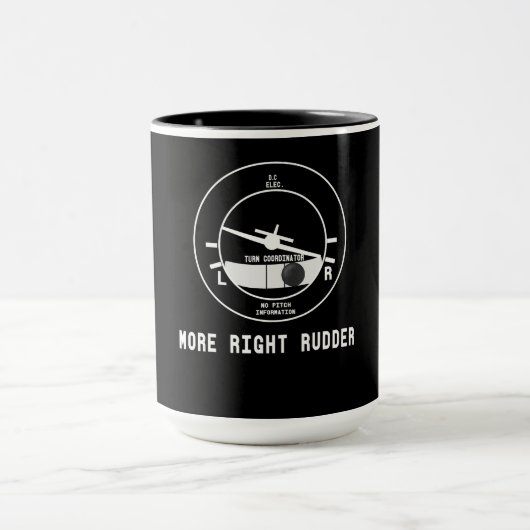 Mug Plus Droit Pilote Cfi instructeur de vol Cadeau pi (Centre)