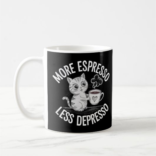 Mug Plus expresso moins dépresso (Gauche)