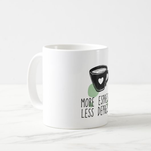 Mug Plus expresso moins dépresso (Devant gauche)