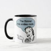 Mug Plus fin, je sourit plus (Gauche)