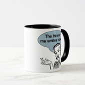 Mug Plus fin, je sourit plus (Devant droit)