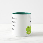 Mug Plus fin que les cheveux d'une grenouille se divis (Centre)
