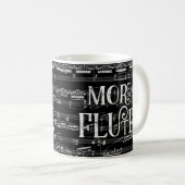 Mug Plus Flute Chalkboard - Black White Music (Devant droit)
