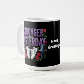 Mug Plus Fort Que Hier - Motivation, Fitness (Devant gauche)