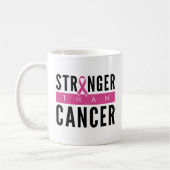 Mug Plus fort que le cancer (Gauche)