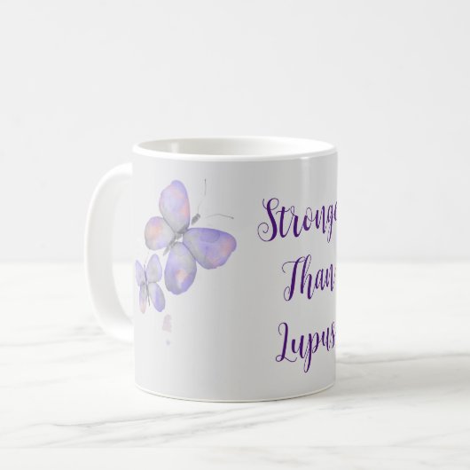 Mug Plus fort que Lupus (Devant gauche)