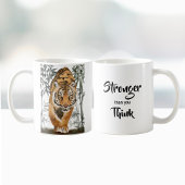 Mug Plus fort que vous pensez Tiger Inspiring Pun Cita
