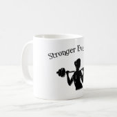 Mug Plus fort tous les jours - Femmes (Devant gauche)