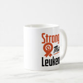 Mug Plus forte que la leucémie Cancer du sang Survivan (Devant droit)