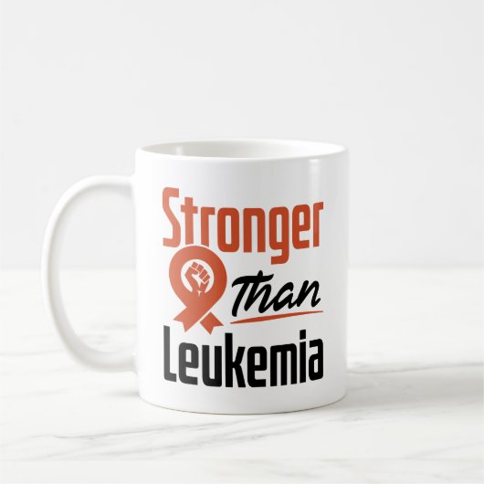 Mug Plus forte que la leucémie Cancer du sang Survivan (Gauche)