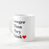 Mug Plus Fortes Qu'Ils Ne Le Pensent Inspirant Classiq (Devant gauche)
