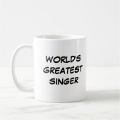 Mug "Plus Grand Chanteur du Monde" (Gauche)