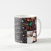 Mug Plus grand collage photo de grand-mère au monde (Devant droit)