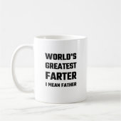 Mug Plus grand Farter du monde je veux dire le père (Gauche)
