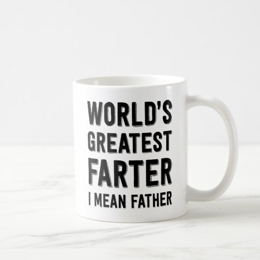 Mug Plus grand Farter du monde, je veux dire le père (Droite)