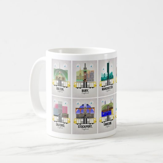 Mug Plus grand Manchester (Devant gauche)