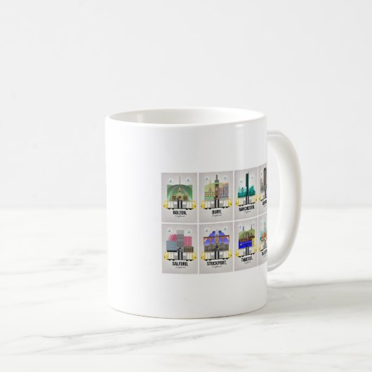 Mug Plus grand Manchester (Devant droit)