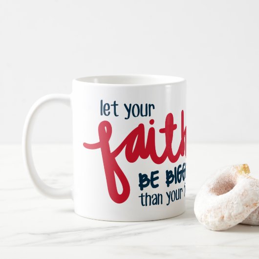 Mug Plus grand que votre peur (Avec donut)