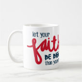 Mug Plus grand que votre peur (Gauche)