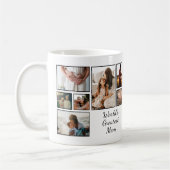 Mug Plus grande maman Famille Enfant 7 Photo Collage (Gauche)
