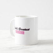 Mug Plus grande Nana du monde (rose) (Devant gauche)