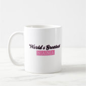 Mug Plus grande Nana du monde (rose) (Gauche)