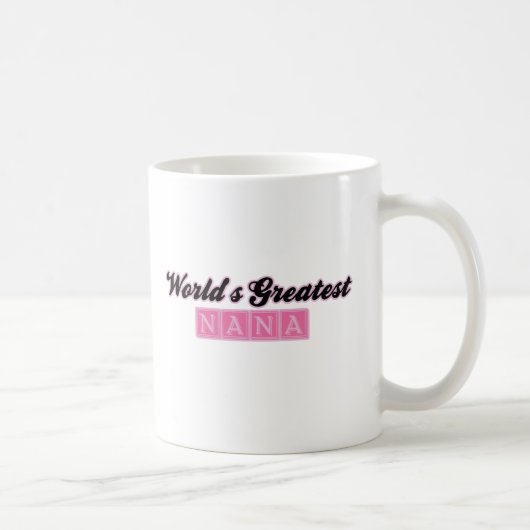 Mug Plus grande Nana du monde (rose) (Droite)