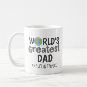 Mug Plus grande planète papa mignonne personnalisée