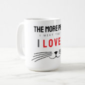 Mug Plus Je Rencontre De Personnes, Plus J'Aime Les Ch (Devant gauche)