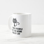 Mug Plus Je Rencontre De Personnes, Plus J'Aime Mon Ch (Devant gauche)