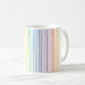 Mug Plus larges rayures d'arc-en-ciel de spectre (Devant droit)