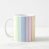 Mug Plus larges rayures d'arc-en-ciel de spectre (Gauche)