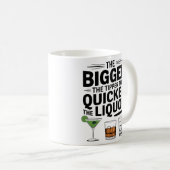 Mug Plus le tipper est gros, plus le liquide est rapid (Devant droit)