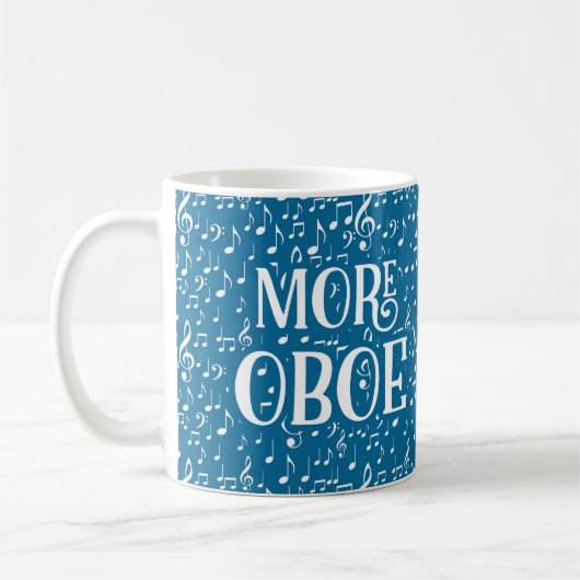 Mug Plus Oboe - Musique Bleu Blanc (Gauche)