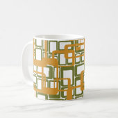Mug Plus Ouvert Le Milieu Du Siècle Moderne Rectangles (Devant gauche)