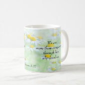 Mug Plus que des conquérants - Romains 8:37 (Devant droit)