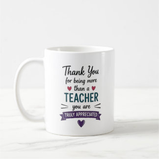 Mug Plus qu'un professeur vraiment apprécié Personnali