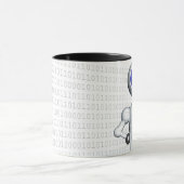 MUG PLUS ROND AVEC LE CODE BINAIRE (Centre)