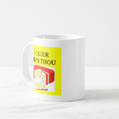 Mug plus saint que la plaisanterie de fromage suisse (Devant gauche)