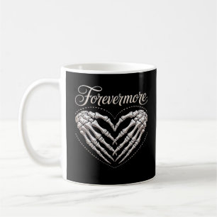 Mug Plus Skeleton Mains Coeur Gothique Halloween